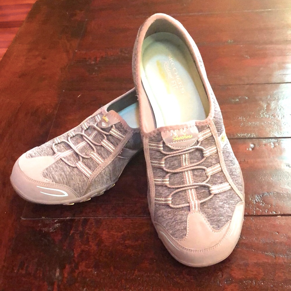 Skechers Gray/Aqua Relaxed fit with Memory Foam